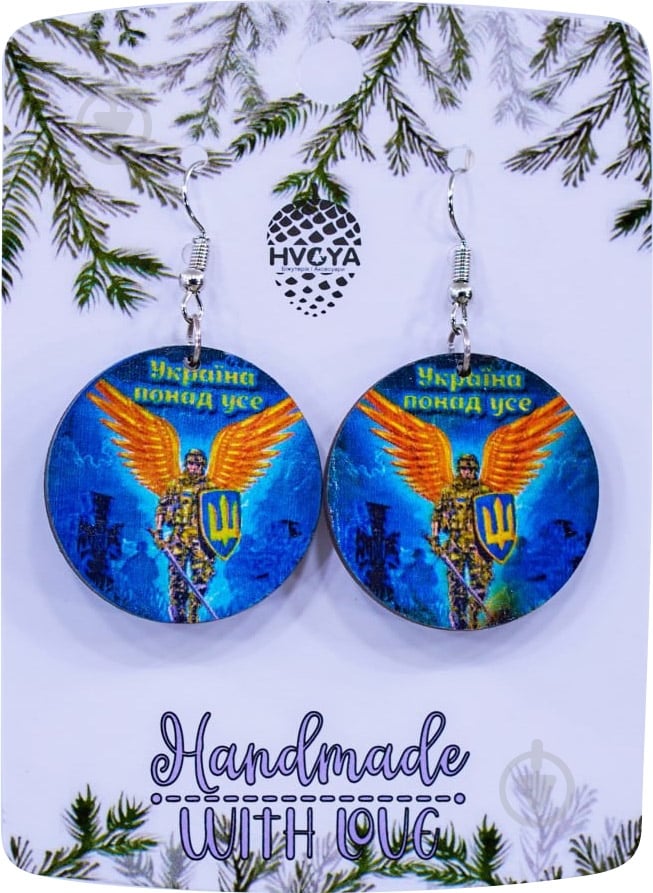 Серьги Воин-ангел - фото 1