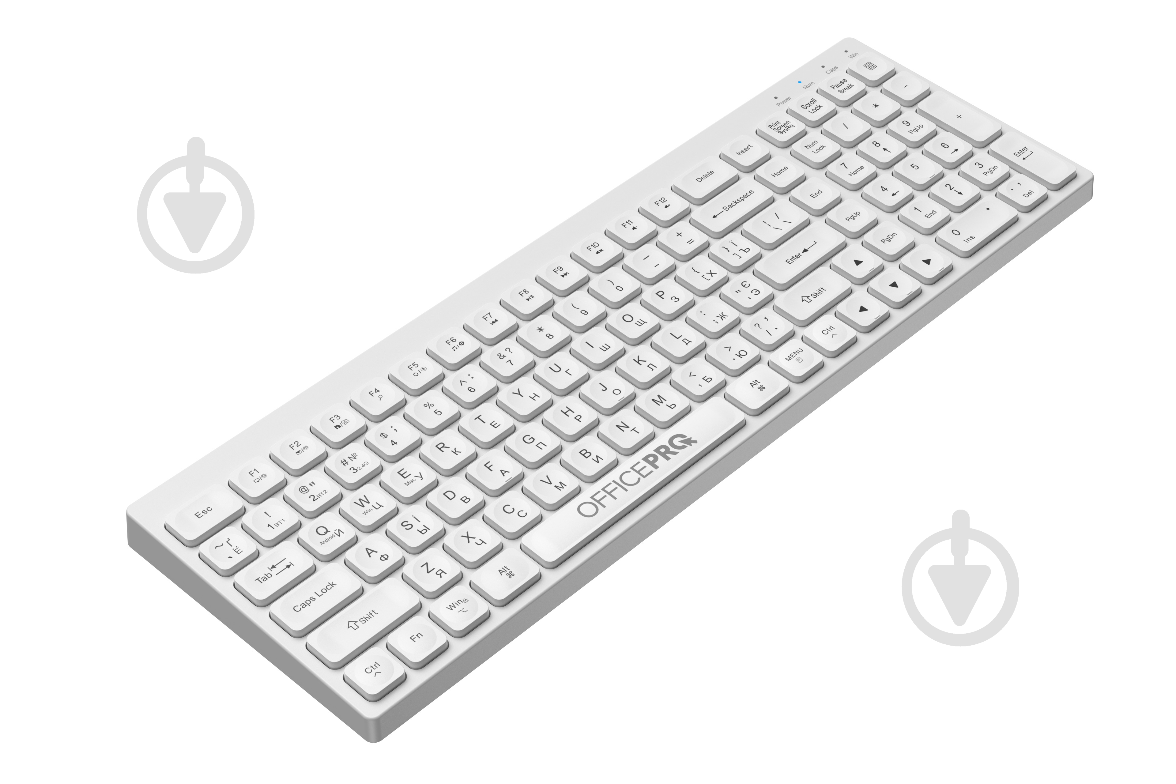 Клавиатура беспроводная OfficePro SK985 Wireless (SK985W) white - фото 3