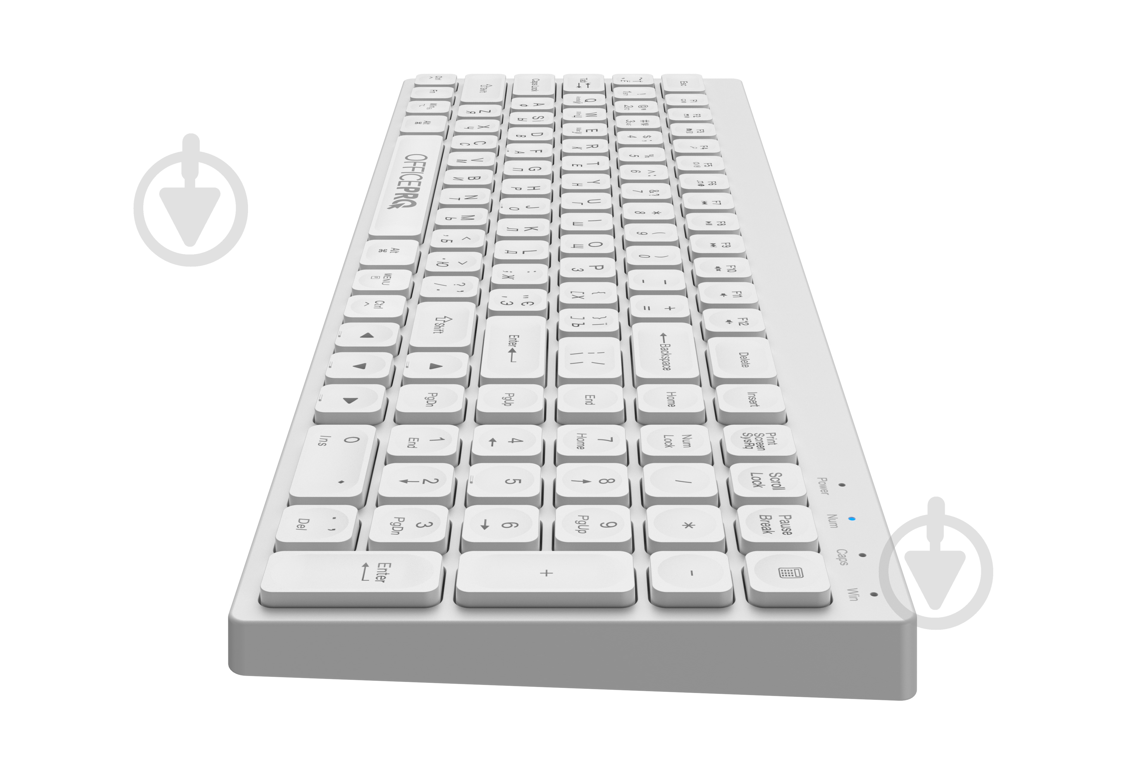 Клавиатура беспроводная OfficePro SK985 Wireless (SK985W) white - фото 5