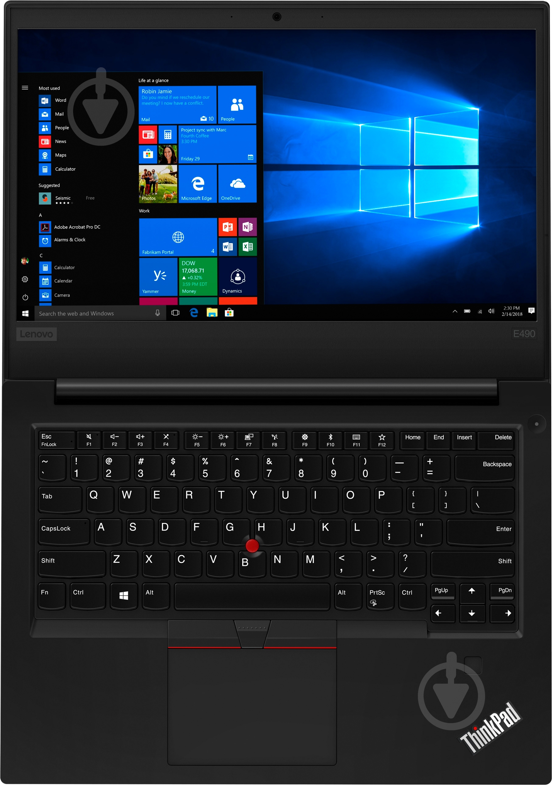 Ноутбук Lenovo Edge E490T 14" (20N80018RT) black - фото 7 Ноутбук Lenovo Edge E490T 14" (20N80018RT) black - фото 7