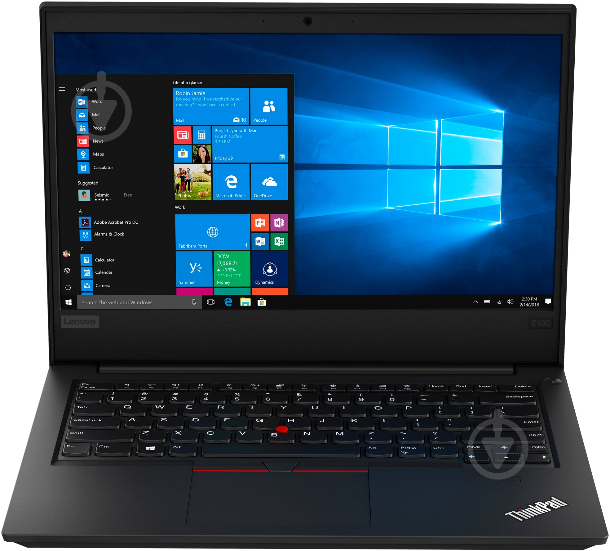 Ноутбук Lenovo Edge E490T 14" (20N80018RT) black - фото 10 Ноутбук Lenovo Edge E490T 14" (20N80018RT) black - фото 10