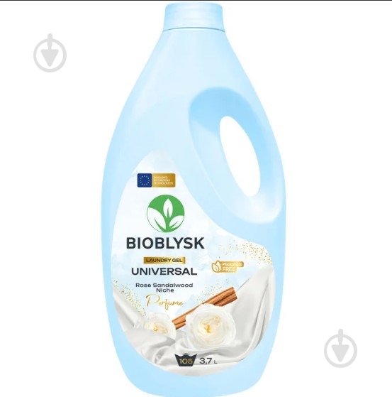 Гель для машинного та ручного прання BioBlysk Universal & Rose Sandalwood Niche Perfume 3,7 л - фото 1 Гель для машинного та ручного прання BioBlysk Universal & Rose Sandalwood Niche Perfume 3,7 л - фото 1