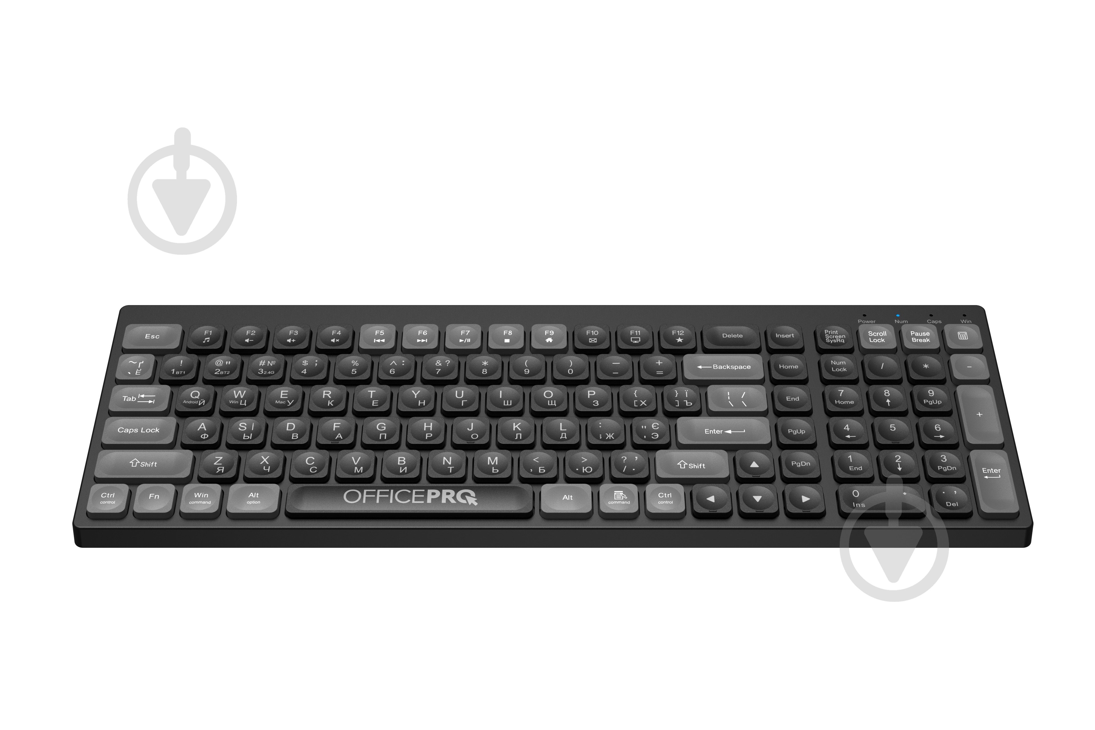 Клавиатура беспроводная OfficePro SK985 Wireless (SK985B) black - фото 2