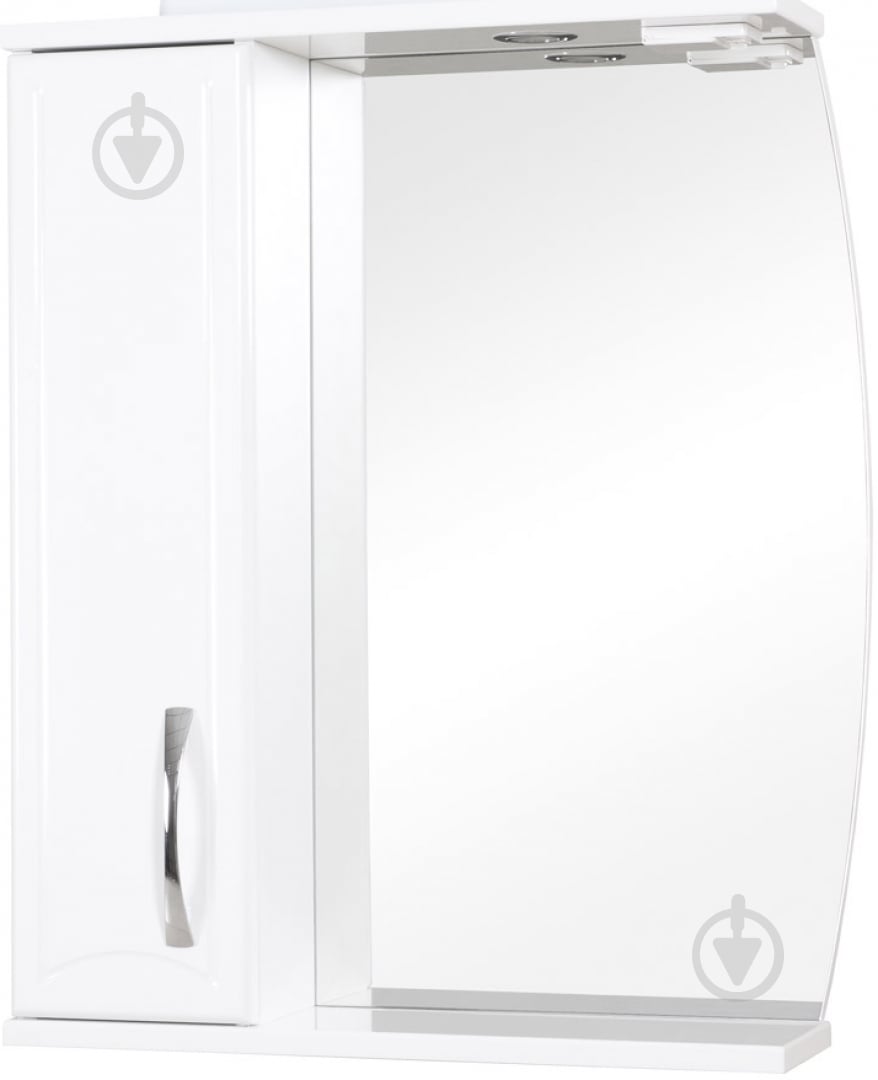 Зеркало со шкафчиком Aqua Rodos Decor 65 шкафчик слева - фото 1 Зеркало со шкафчиком Aqua Rodos Decor 65 шкафчик слева - фото 1