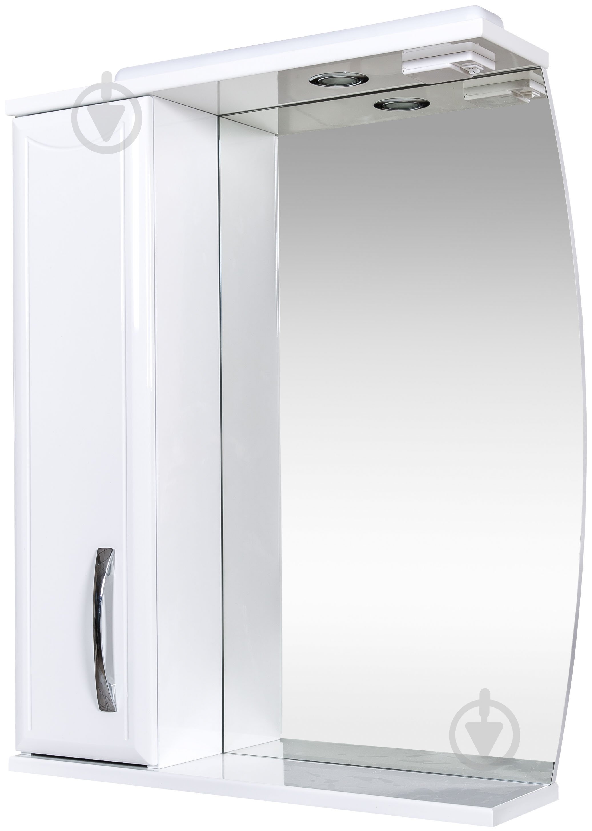 Зеркало со шкафчиком Aqua Rodos Decor 65 шкафчик слева - фото 2 Зеркало со шкафчиком Aqua Rodos Decor 65 шкафчик слева - фото 2