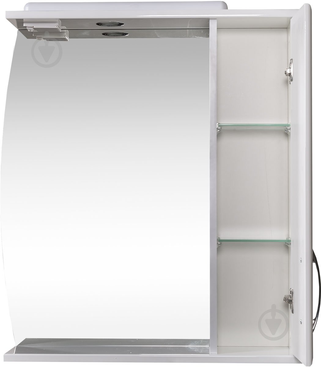 Зеркало со шкафчиком Aqua Rodos Decor 70 шкафчик справа - фото 4