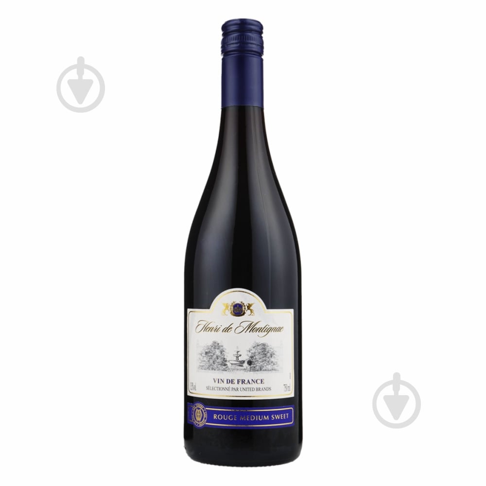 Вино Henri de Montignac Rouge Medium Sweet 0,75 л - фото 1 Вино Henri de Montignac Rouge Medium Sweet 0,75 л - фото 1