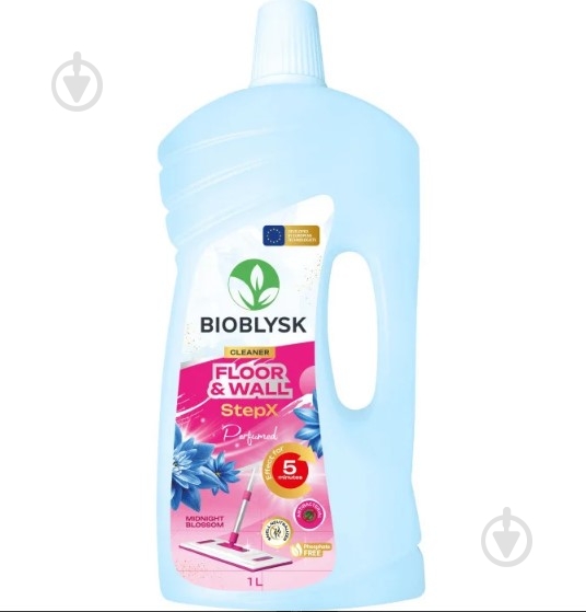 Засіб для миття підлоги BioBlysk StepX Midnight Blossom 1 л - фото 1 Засіб для миття підлоги BioBlysk StepX Midnight Blossom 1 л - фото 1