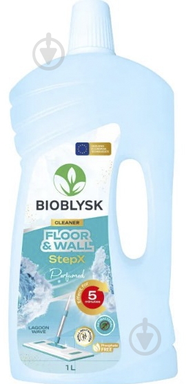 Засіб для миття підлоги BioBlysk StepX Lagoon Wave 1 л - фото 1 Засіб для миття підлоги BioBlysk StepX Lagoon Wave 1 л - фото 1