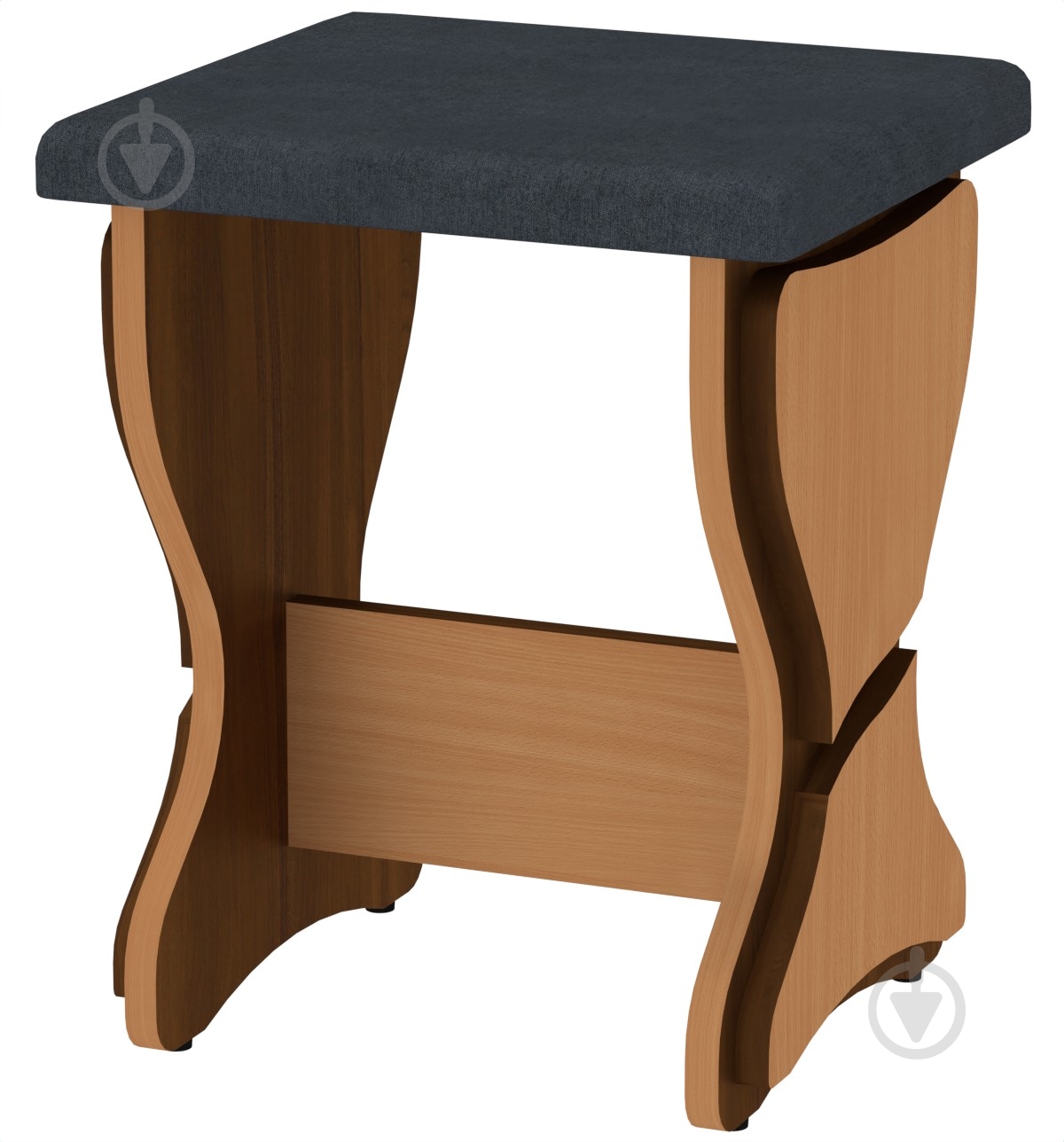 Табурет Компанит Т-3 балатон темно-серый / бук - фото 1 Табурет Компанит Т-3 балатон темно-серый / бук - фото 1