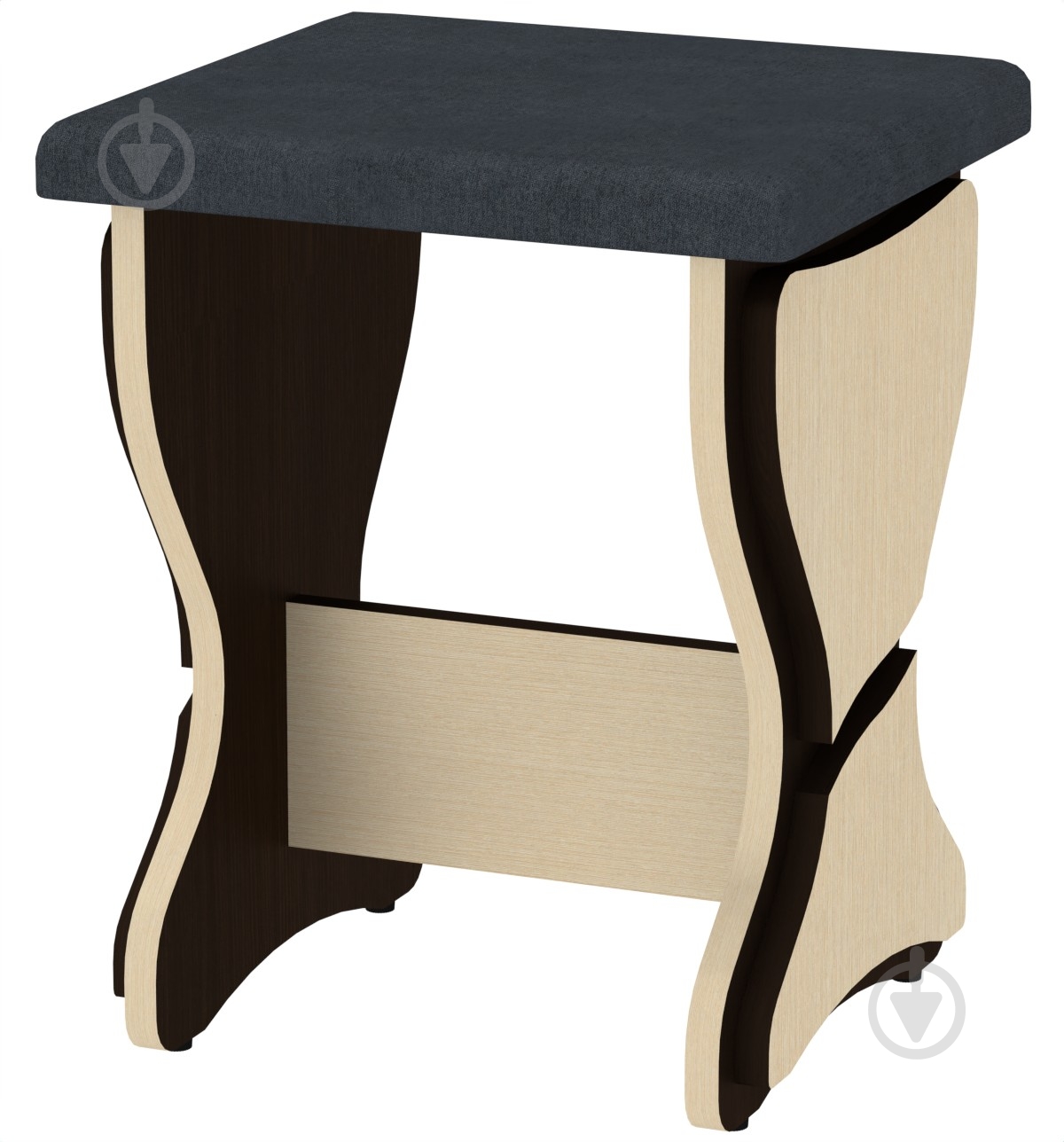 Табурет Компанит Т-3 балатон темно-серый / венге - фото 1 Табурет Компанит Т-3 балатон темно-серый / венге - фото 1