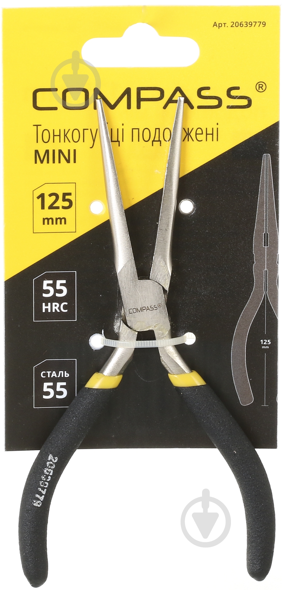 Тонкогубцы Compass CP-MLNP-125-L Mini удлиненные - фото 2 Тонкогубцы Compass CP-MLNP-125-L Mini удлиненные - фото 2
