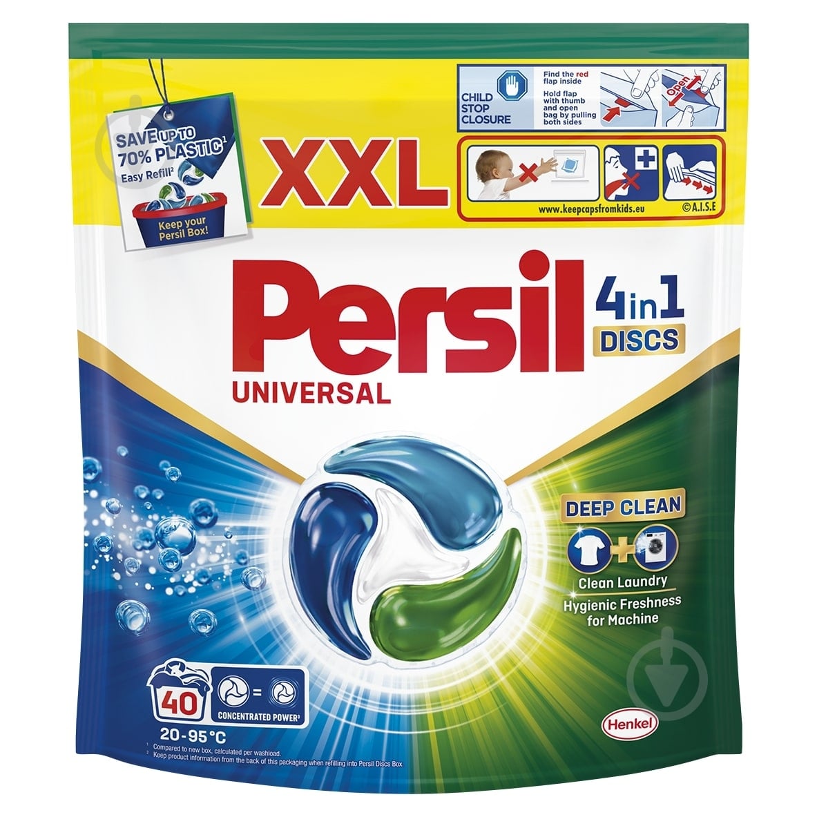 Капсулы для машинной стирки Persil Диски 40 шт. - фото 1