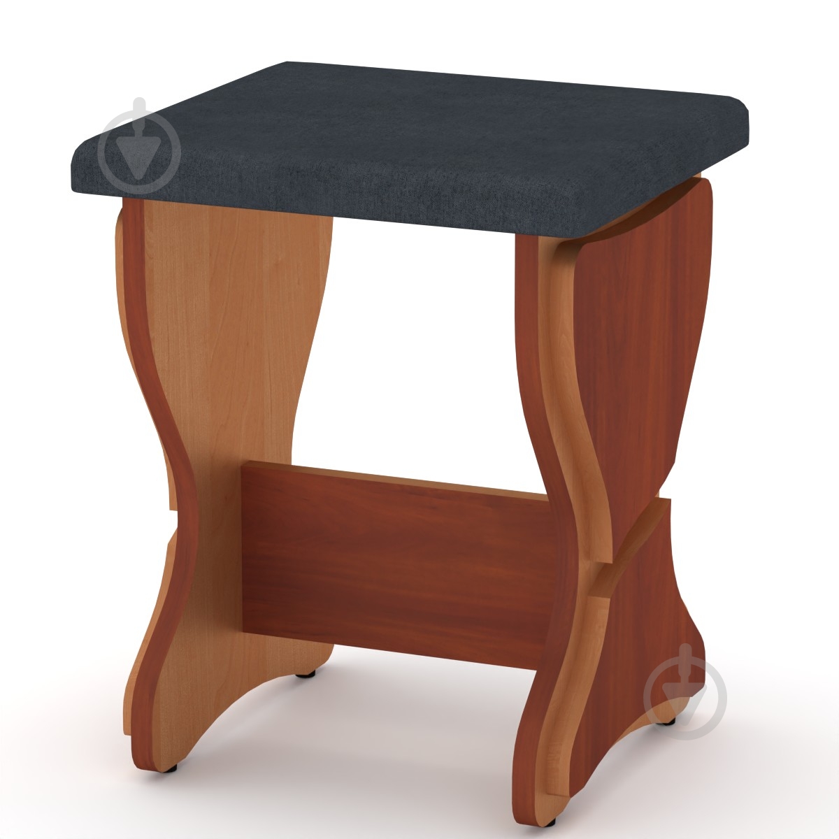 Табурет Компанит Т-3 балатон темно-серый / яблоня - фото 1 Табурет Компанит Т-3 балатон темно-серый / яблоня - фото 1