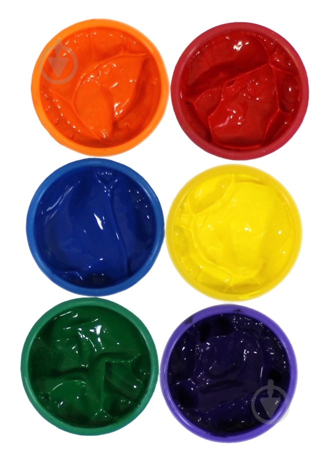 Краски пальчиковые 6 кольорів 7637 CLASS - фото 2