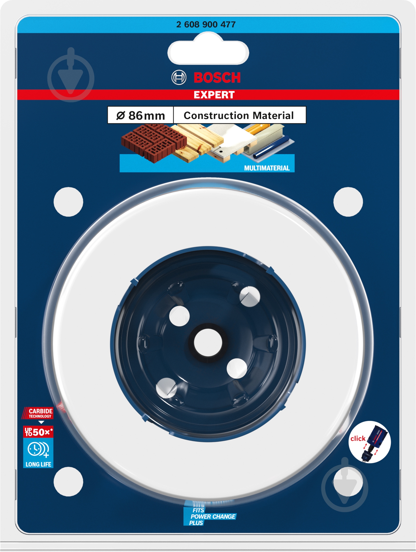 Коронка Bosch Construction Material 86 мм 2608900477 - фото 3