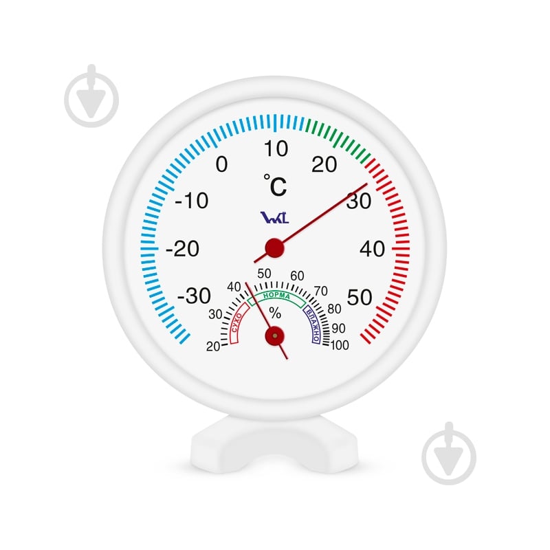 Термогигрометр Стеклоприбор комнатный биметаллический ТГК-2 - фото 1