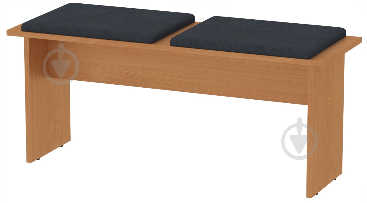 Табурет Компанит Т-8 балатон темно-серый / бук - фото 1 Табурет Компанит Т-8 балатон темно-серый / бук - фото 1