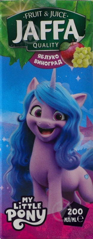 Нектар Jaffa Яблучно-виноградний Поні-Трансформери slim 0,2 л - фото 7 Нектар Jaffa Яблучно-виноградний Поні-Трансформери slim 0,2 л - фото 7