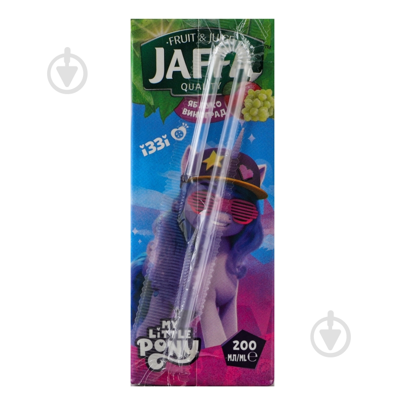 Нектар Jaffa Яблучно-виноградний Поні-Трансформери slim 0,2 л - фото 1 Нектар Jaffa Яблучно-виноградний Поні-Трансформери slim 0,2 л - фото 1
