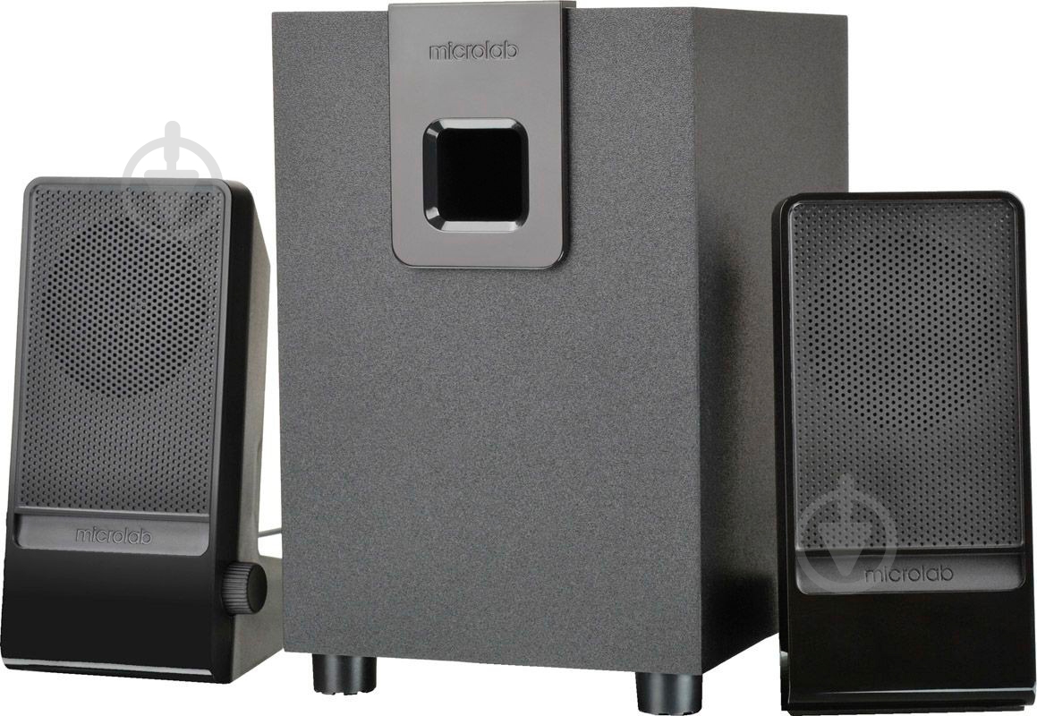 Акустическая система Microlab M-100 2.1 black - фото 1 Акустическая система Microlab M-100 2.1 black - фото 1