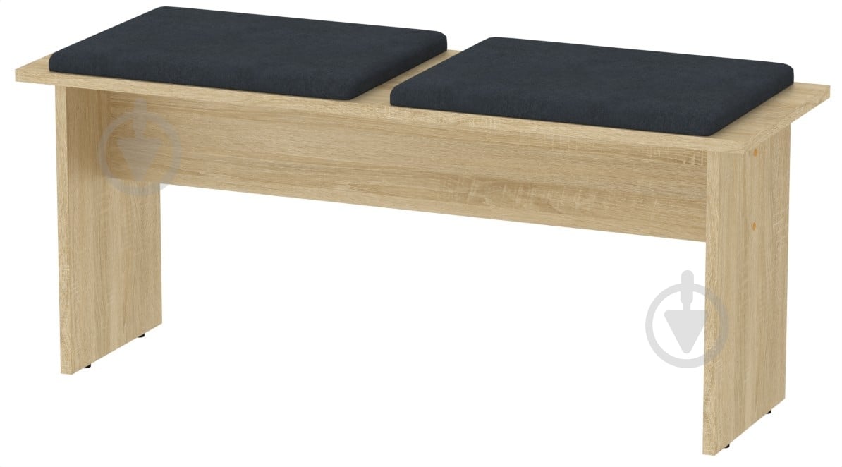 Табурет Компанит Т-8 балатон темно-серый / дуб сонома - фото 1