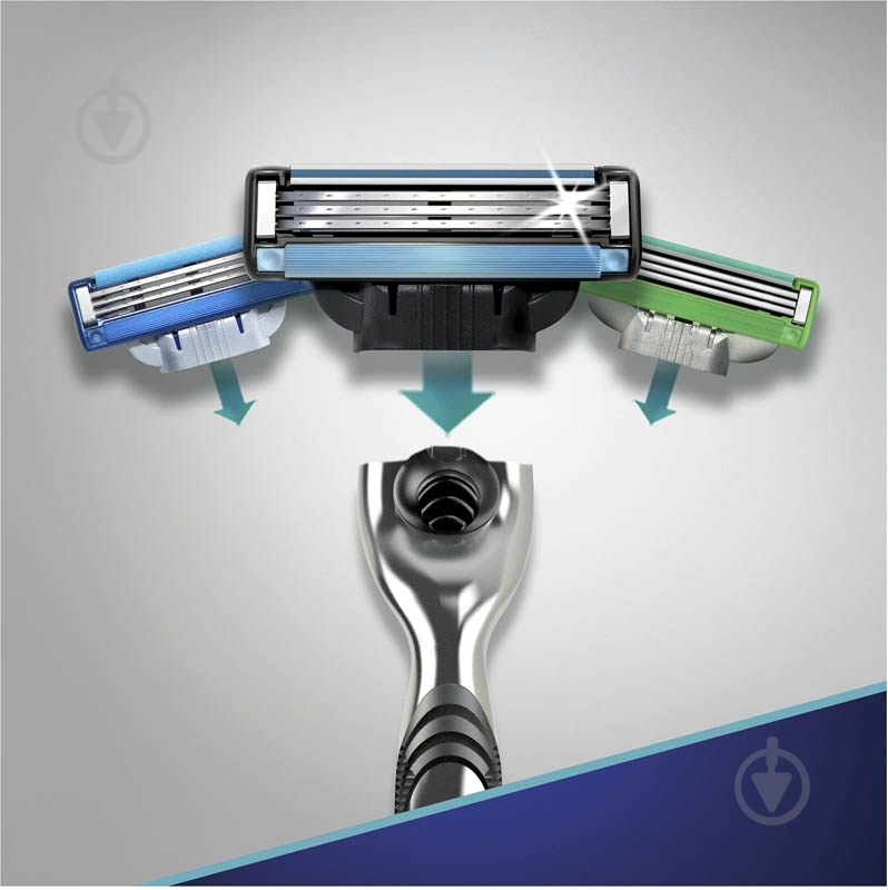 Станок для бритья Gillette Mach 3 со сменными картриджами 2 шт. - фото 6