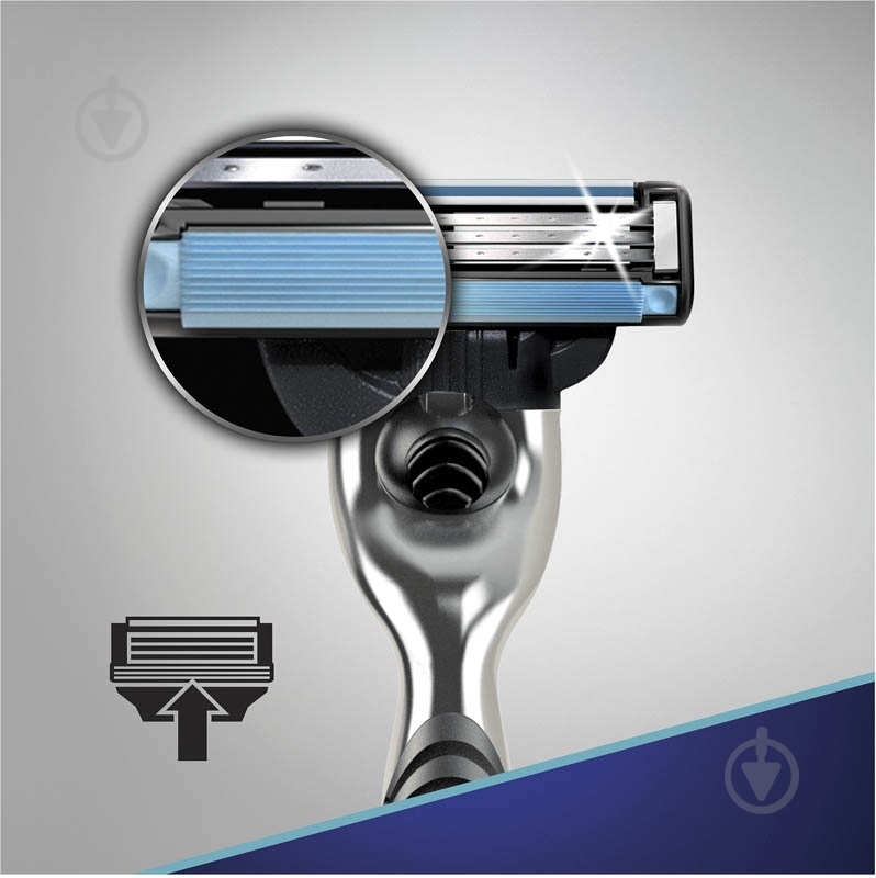 Станок для бритья Gillette Mach 3 со сменными картриджами 2 шт. - фото 8