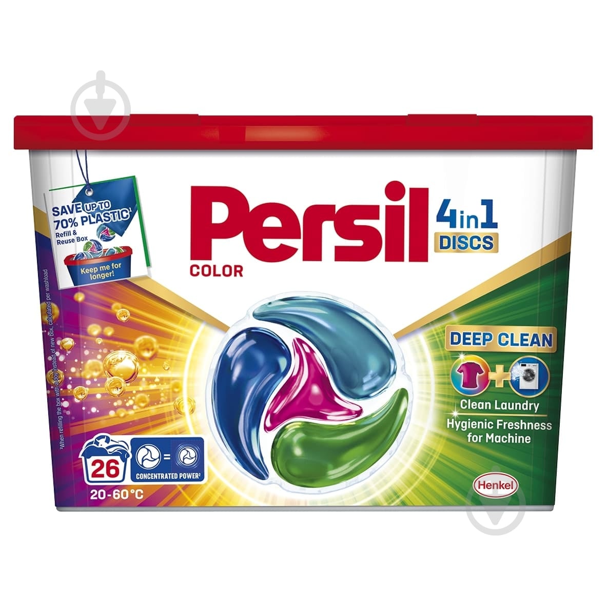 Капсулы для машинной стирки Persil Диски Колор 26 шт. - фото 1