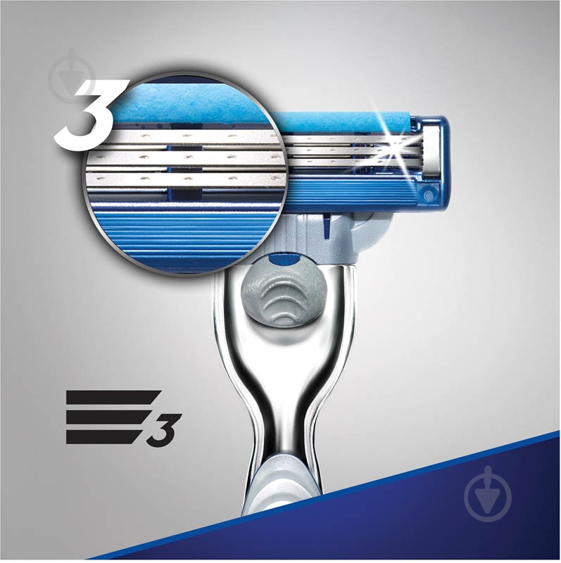 Станок для бритья Gillette Mach 3 Turbo со сменным картриджем 1 шт. - фото 5
