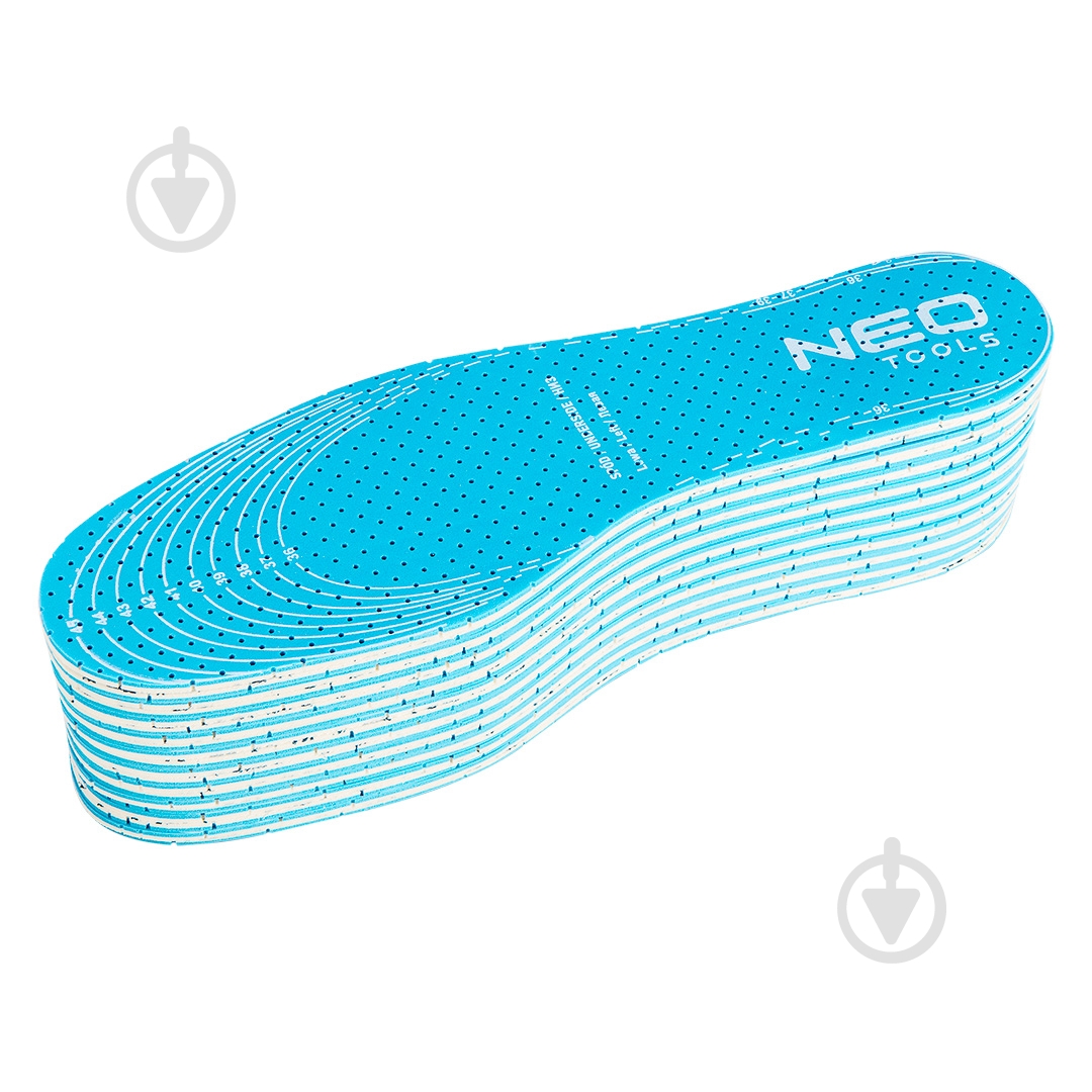 Устілки для взуття 10 шт. 82-301 NEO tools р.one size блакитний - фото 1