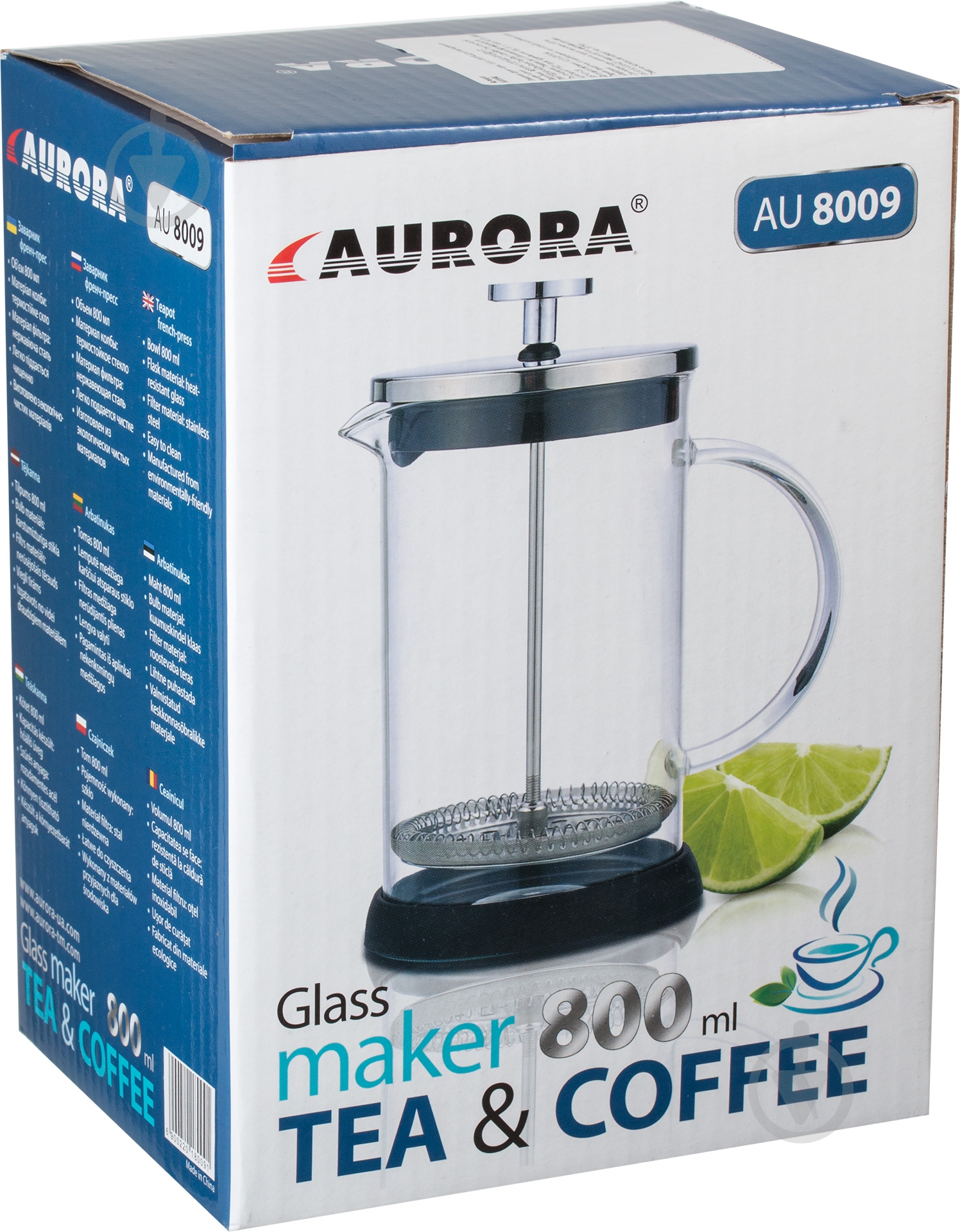 Френч-пресс Aurora 800 мл AU 8009 - фото 5 Френч-пресс Aurora 800 мл AU 8009 - фото 5