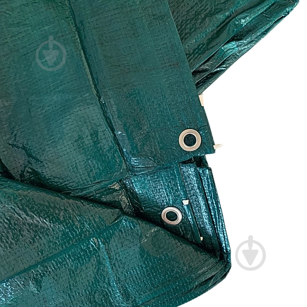 Тент универсальный AGREEN 80 г/квм, 2м х 3м темно-зеленый - фото 2