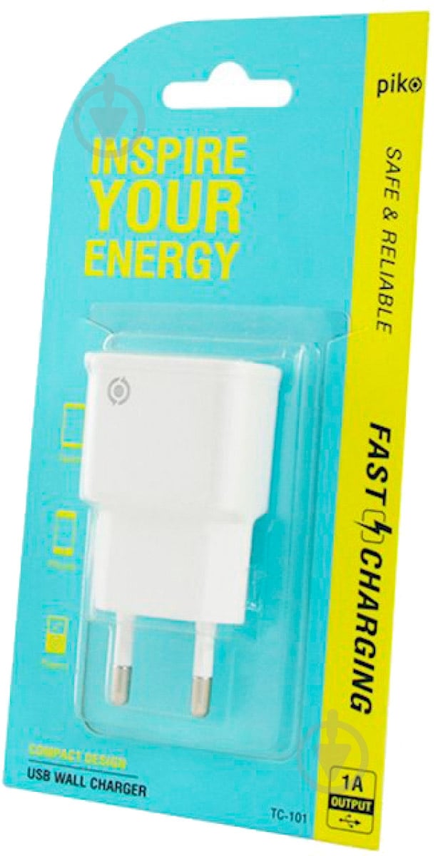 Сетевое зарядное устройство Piko TC-101 1USB1A - фото 2