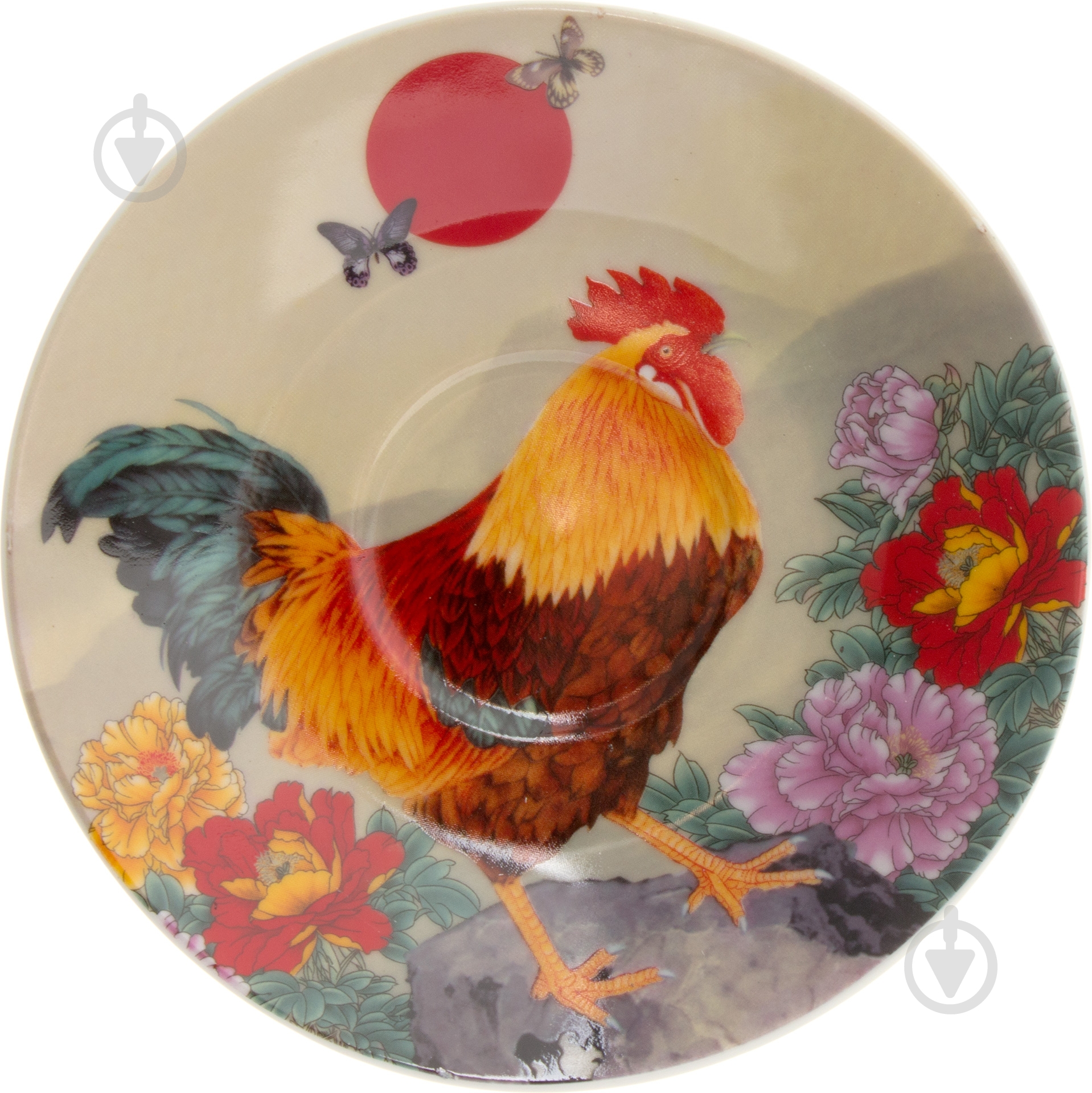 Чашка с блюдцем Петух 250 мл 69-005 - фото 3
