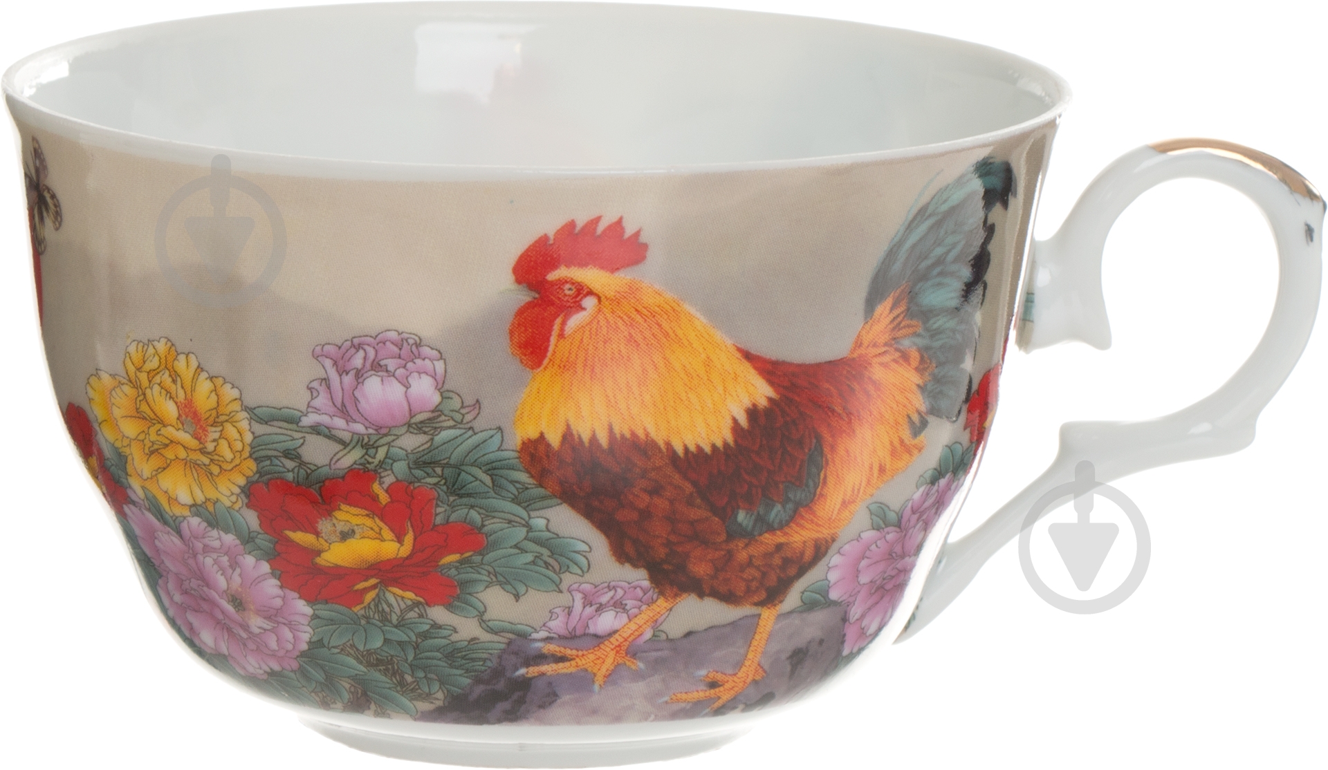 Чашка с блюдцем Петух 250 мл 69-005 - фото 2