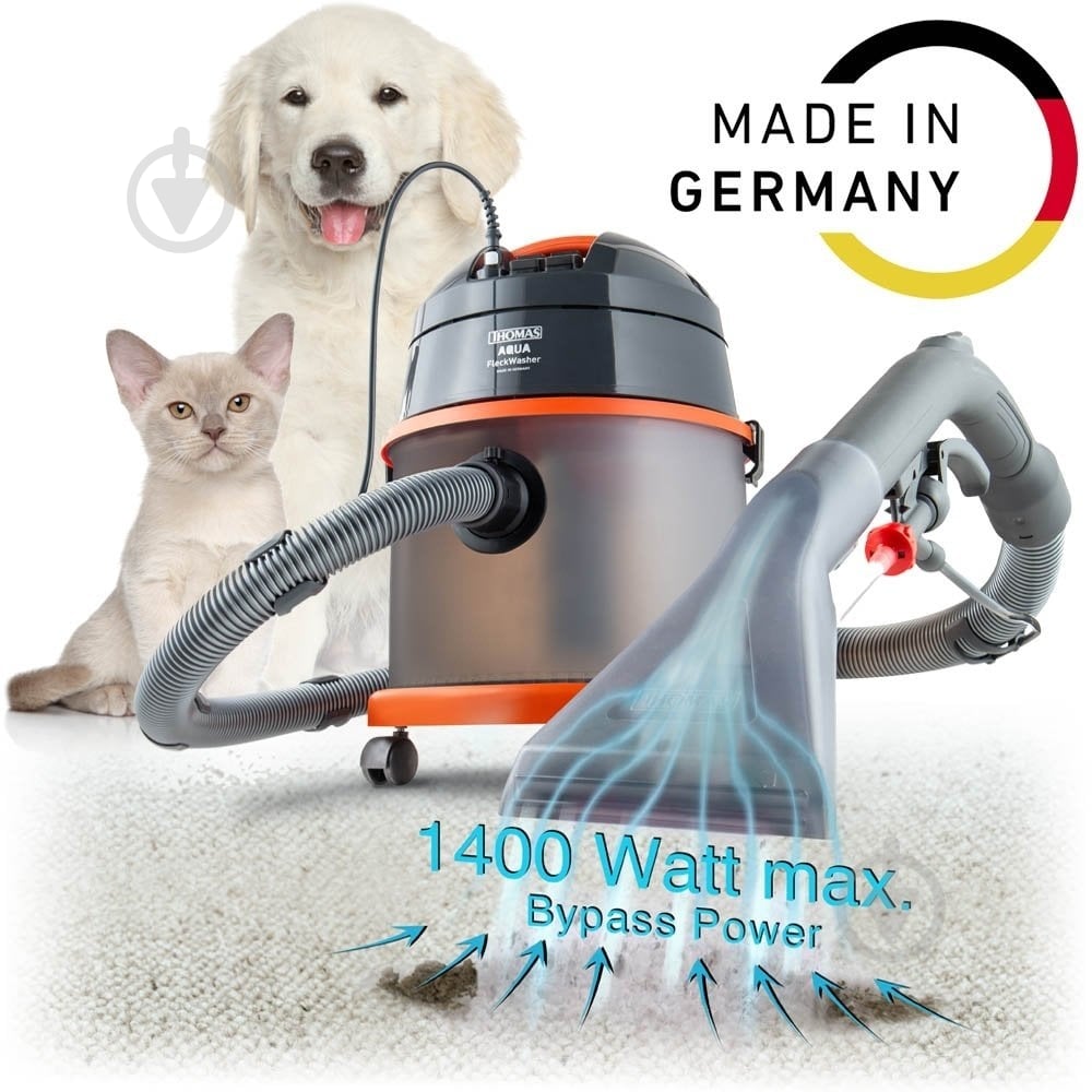 Пылесос моющий THOMAS Aqua FleckWasher (788121) grey - фото 5 Пылесос моющий THOMAS Aqua FleckWasher (788121) grey - фото 5