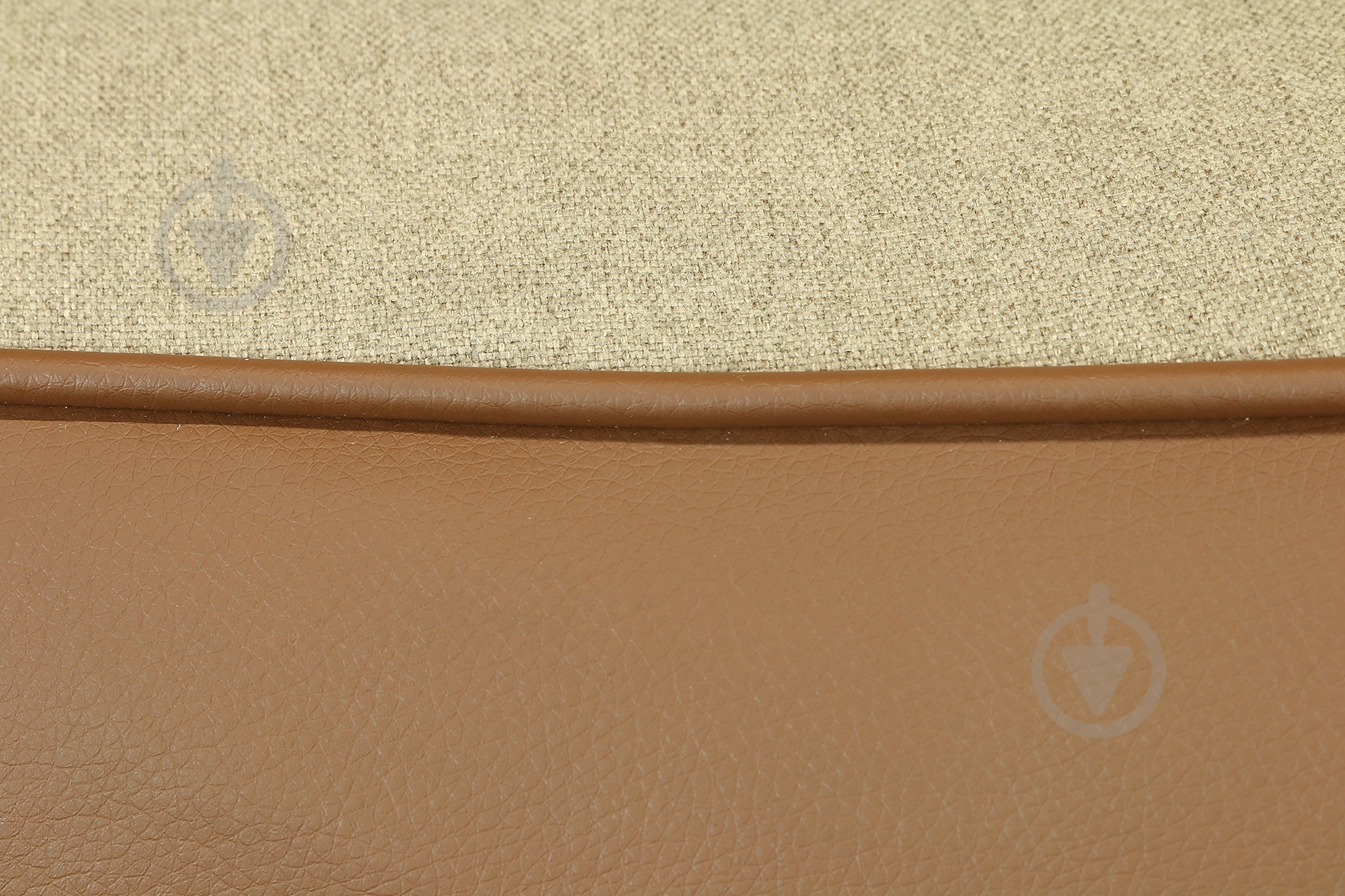 Кресло-пуф Марбет Soft №15/Malaga №03 бежевый с коричневым - фото 5