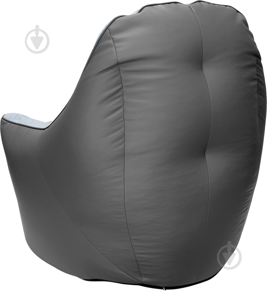 Кресло-пуф Марбет Soft №24/Malaga №16 серо-голубой - фото 3 Кресло-пуф Марбет Soft №24/Malaga №16 серо-голубой - фото 3