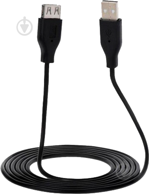 Кабель 2E 1,8 м черный USB 2.0 (AM/AF) 1.8м - фото 1 Кабель 2E 1,8 м черный USB 2.0 (AM/AF) 1.8м - фото 1