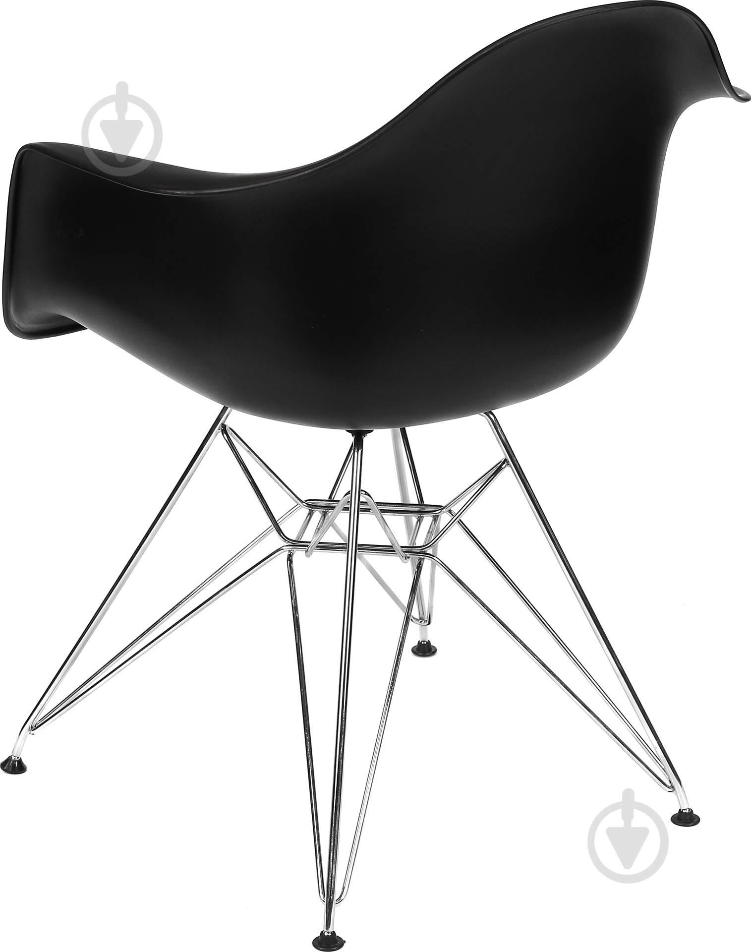 Стул обеденный с подлокотниками HF АС-018 черный хром/черный - фото 4