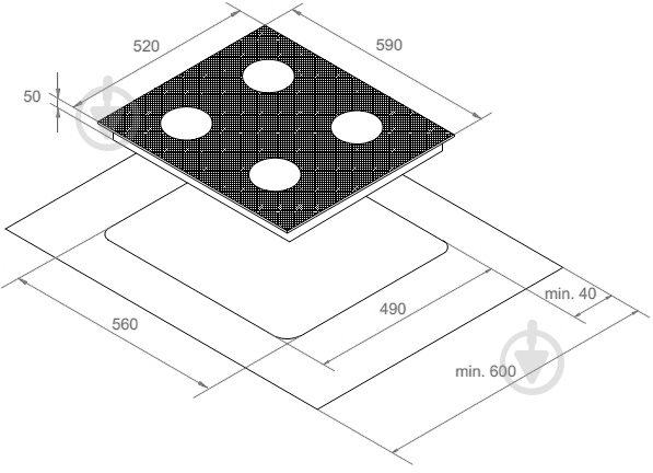 Варочная поверхность газовая Interline TS 6401 WH - фото 7 Варочная поверхность газовая Interline TS 6401 WH - фото 7