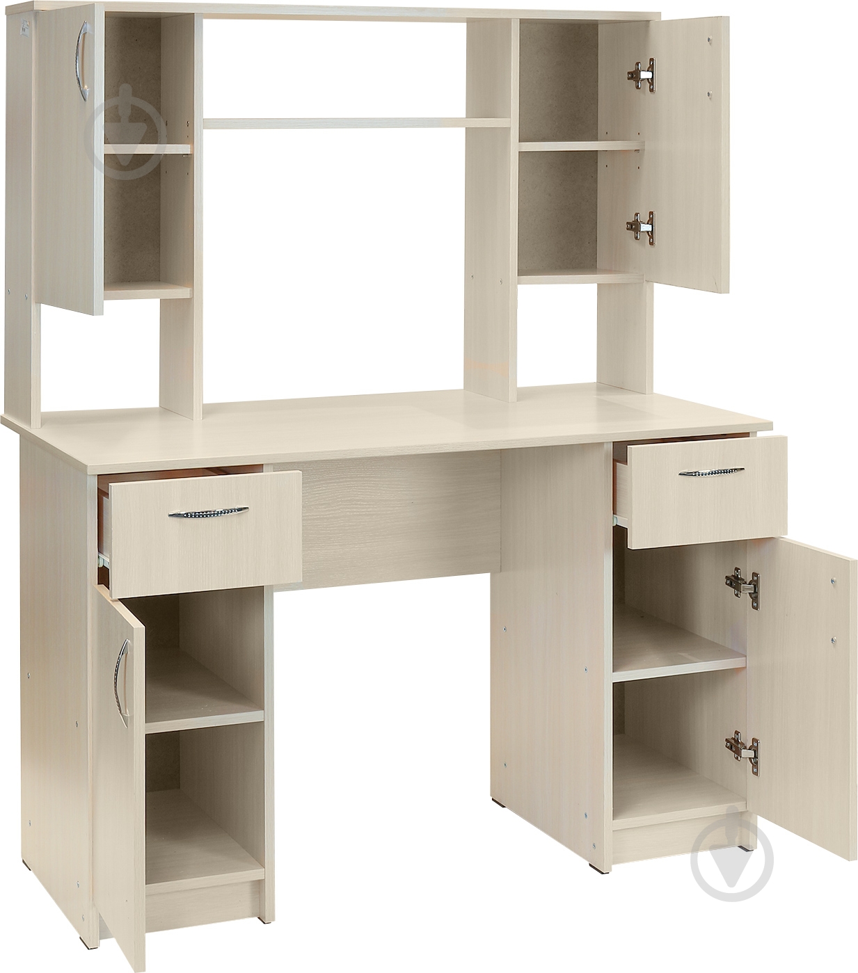 Стол компьютерный Пехотин Вектор дуб молочный - фото 2 Стол компьютерный Пехотин Вектор дуб молочный - фото 2