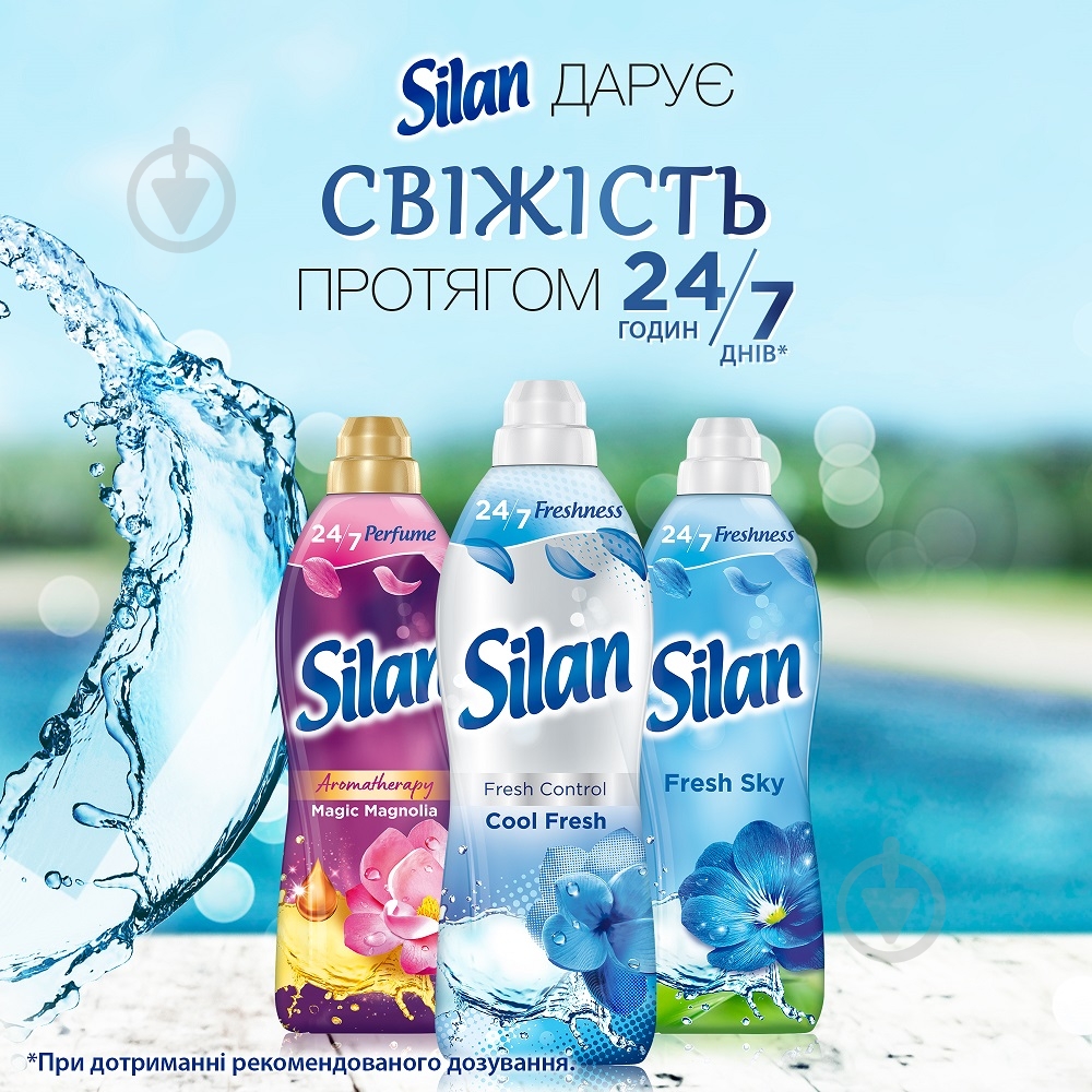 Кондиціонер-ополіскувач Silan Fresh Control Cool Fresh 1,1 л — фото 5