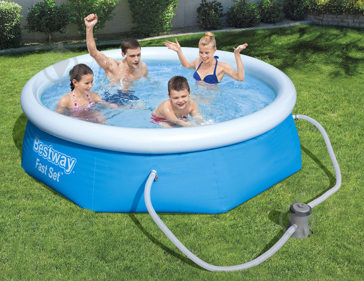 Бассейн надувной Bestway с фильтр-насосом 244х66 см - фото 7 Бассейн надувной Bestway с фильтр-насосом 244х66 см - фото 7