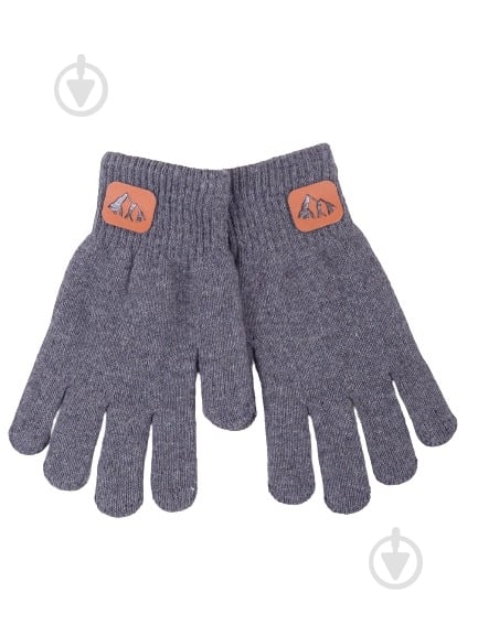 Варежки YO! р.18 темно-серый - фото 1