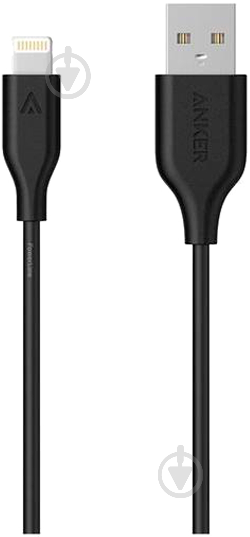 Кабель Anker Lightning – USB 0,9 м черный Powerline Lightning V3 - фото 1 Кабель Anker Lightning – USB 0,9 м черный Powerline Lightning V3 - фото 1