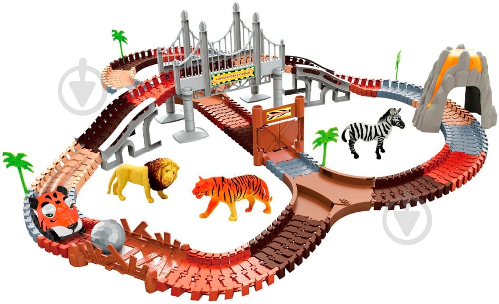 Игровой набор OTAMANKO Автотрек «Удивительные приключения: Африканское сафари» 532.02.64 - фото 1