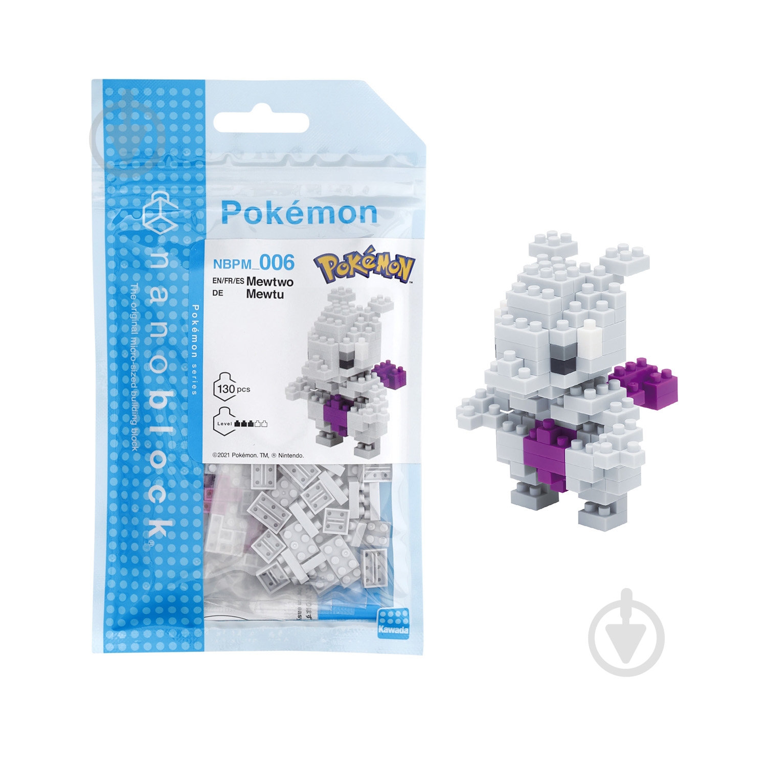 Конструктор із міні-цеглинок Nаnoblock М'юту 124142 - фото 1 Конструктор із міні-цеглинок Nаnoblock М'юту 124142 - фото 1