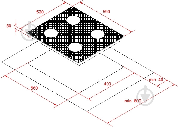 Варочная поверхность газовая Interline TR 6411 AV - фото 7 Варочная поверхность газовая Interline TR 6411 AV - фото 7
